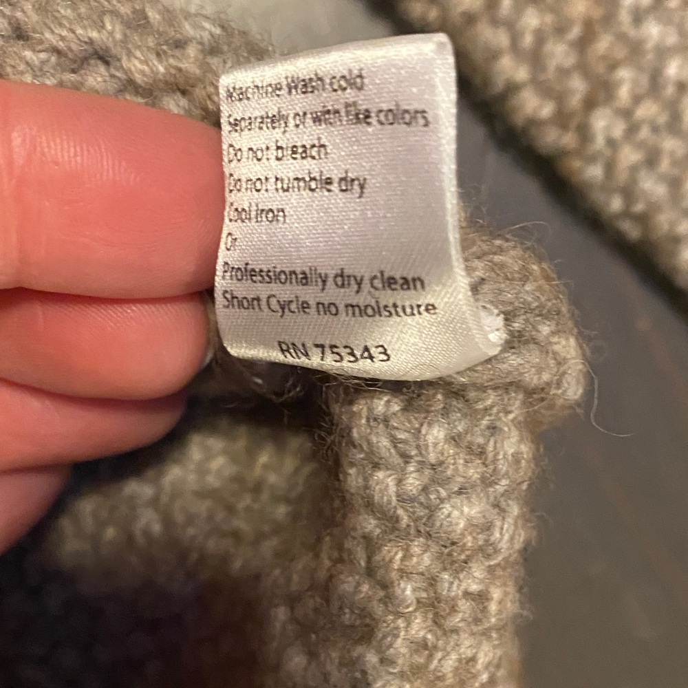 Benedetta B Women's Sweater Medium Brownish Gray Wool Alpaca Blend Knit Crewneck - Picture 6 of 6